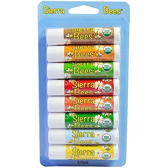 Sierra BEES ORGANIC LIP BALMS COMBO PACK 8 PACK 15 OZ 4 25 G EACH - Image 1